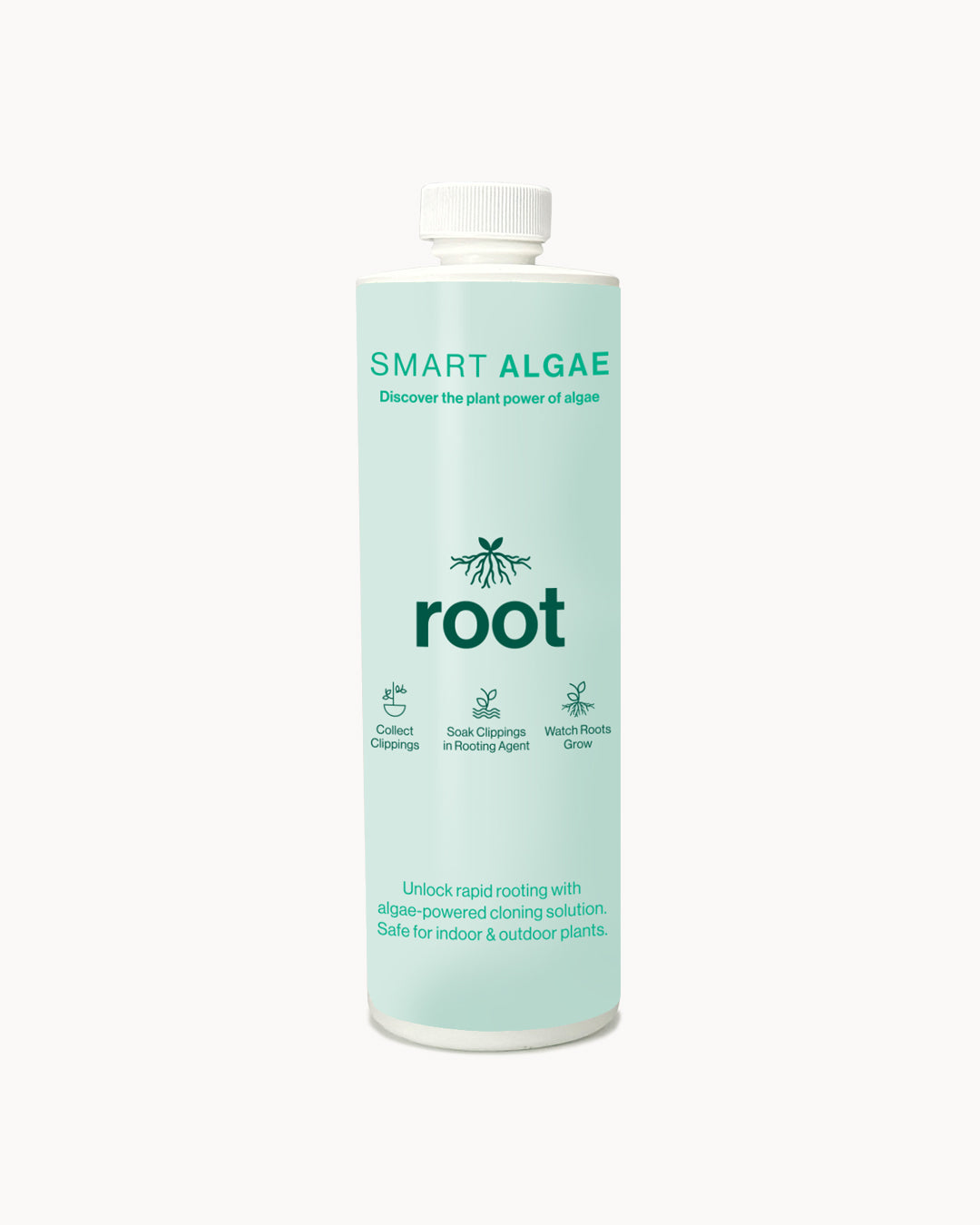 Bottle of SmartAlgae Root - Organic Root Stimulator for Plants