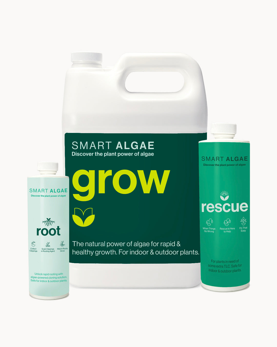 SmartAlgae Standard Package set of plant biostimulants.